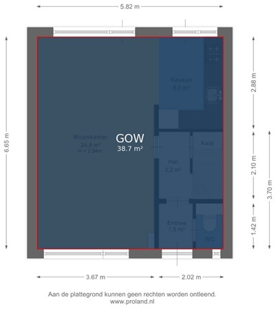 Floorplan - Celsiusstraat 223, 2041 TJ Zandvoort